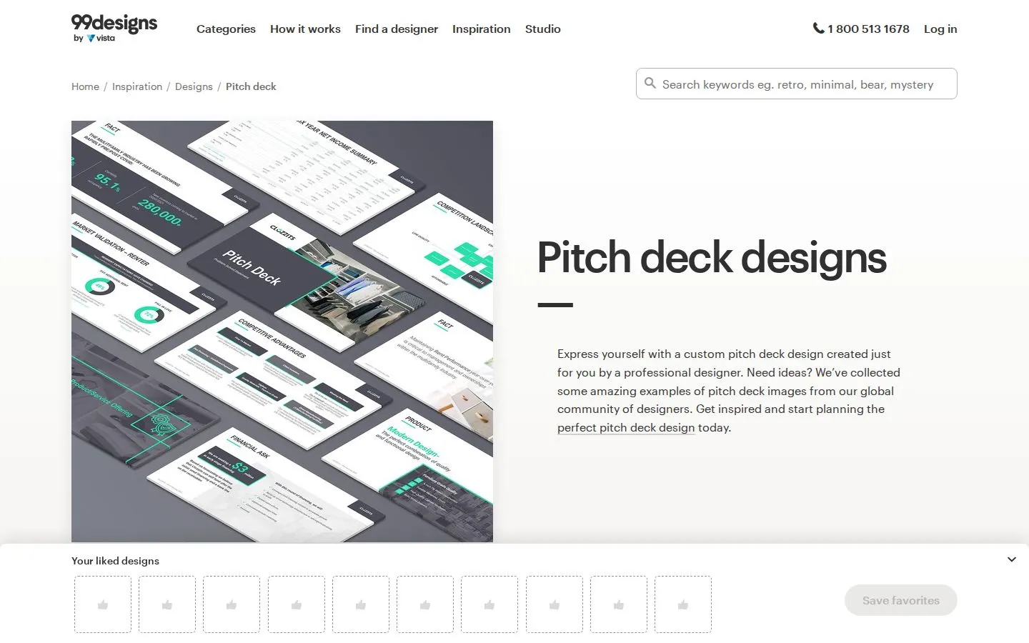 99designs Pitch Decks screenshot