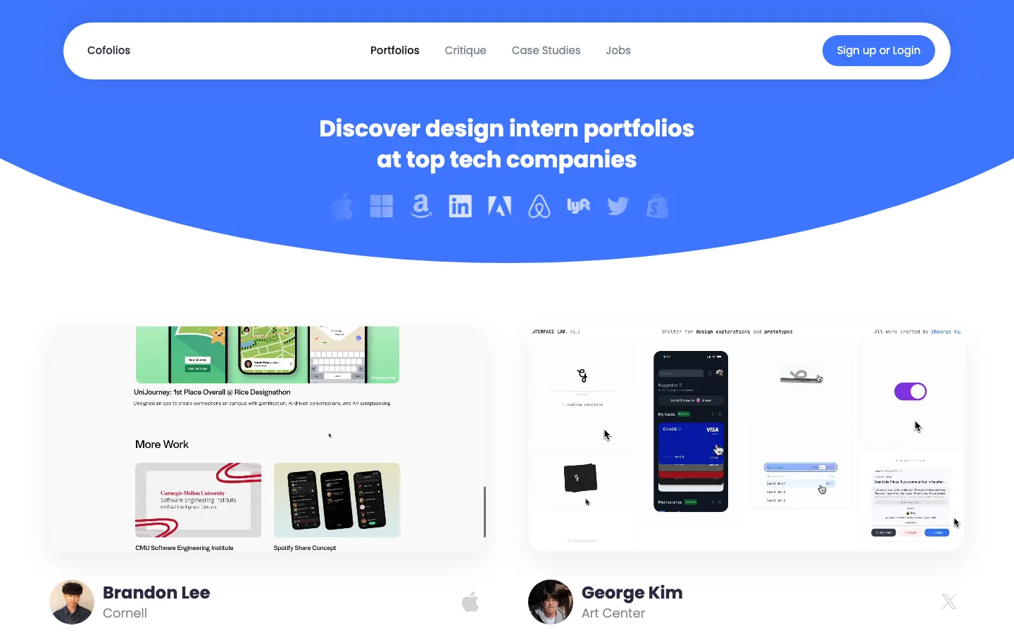 Cofolios screenshot