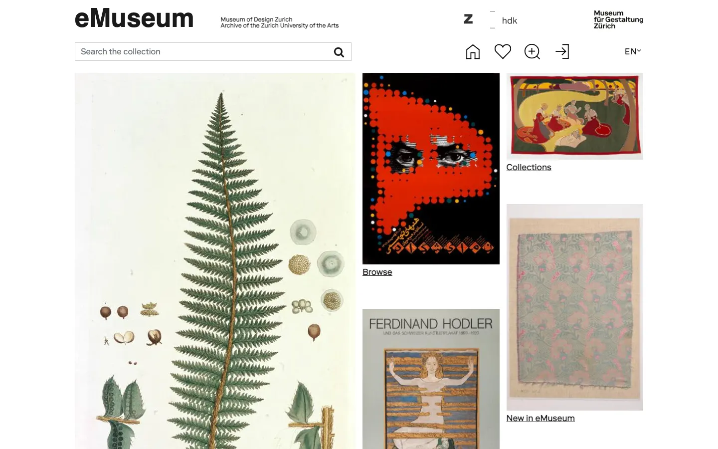 eMuseum Zürich screenshot