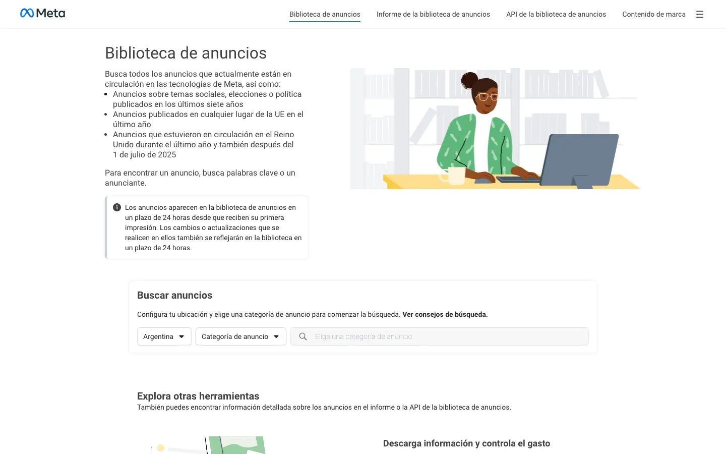 Meta Ad Library screenshot