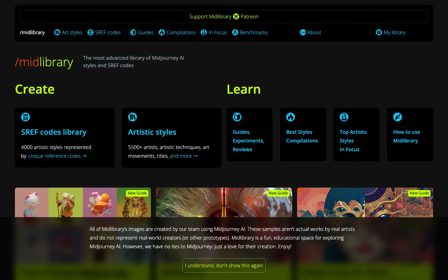 Midlibrary screenshot