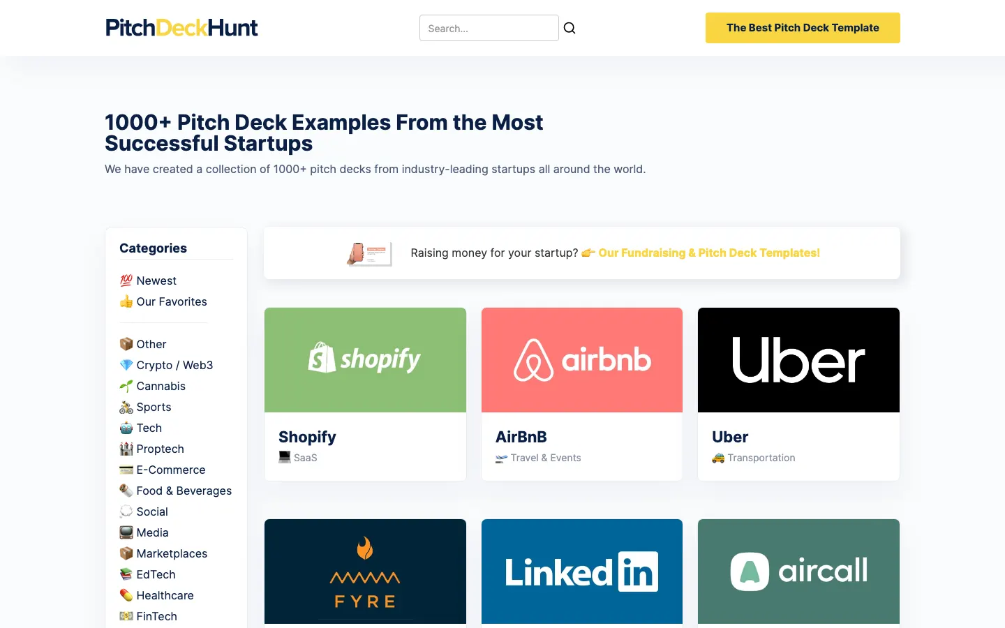 Pitch Deck Hunt screenshot