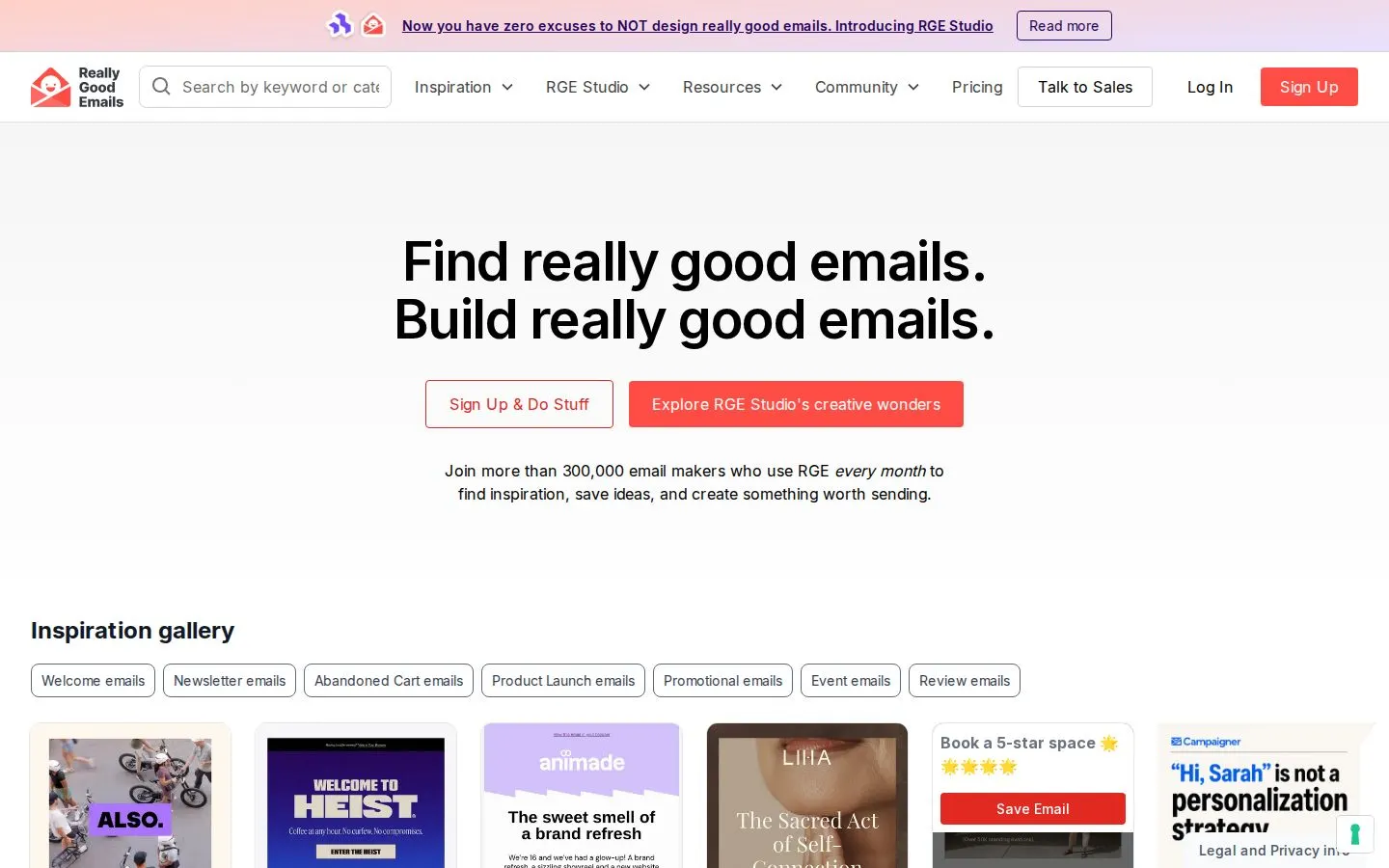 Really Good Emails screenshot