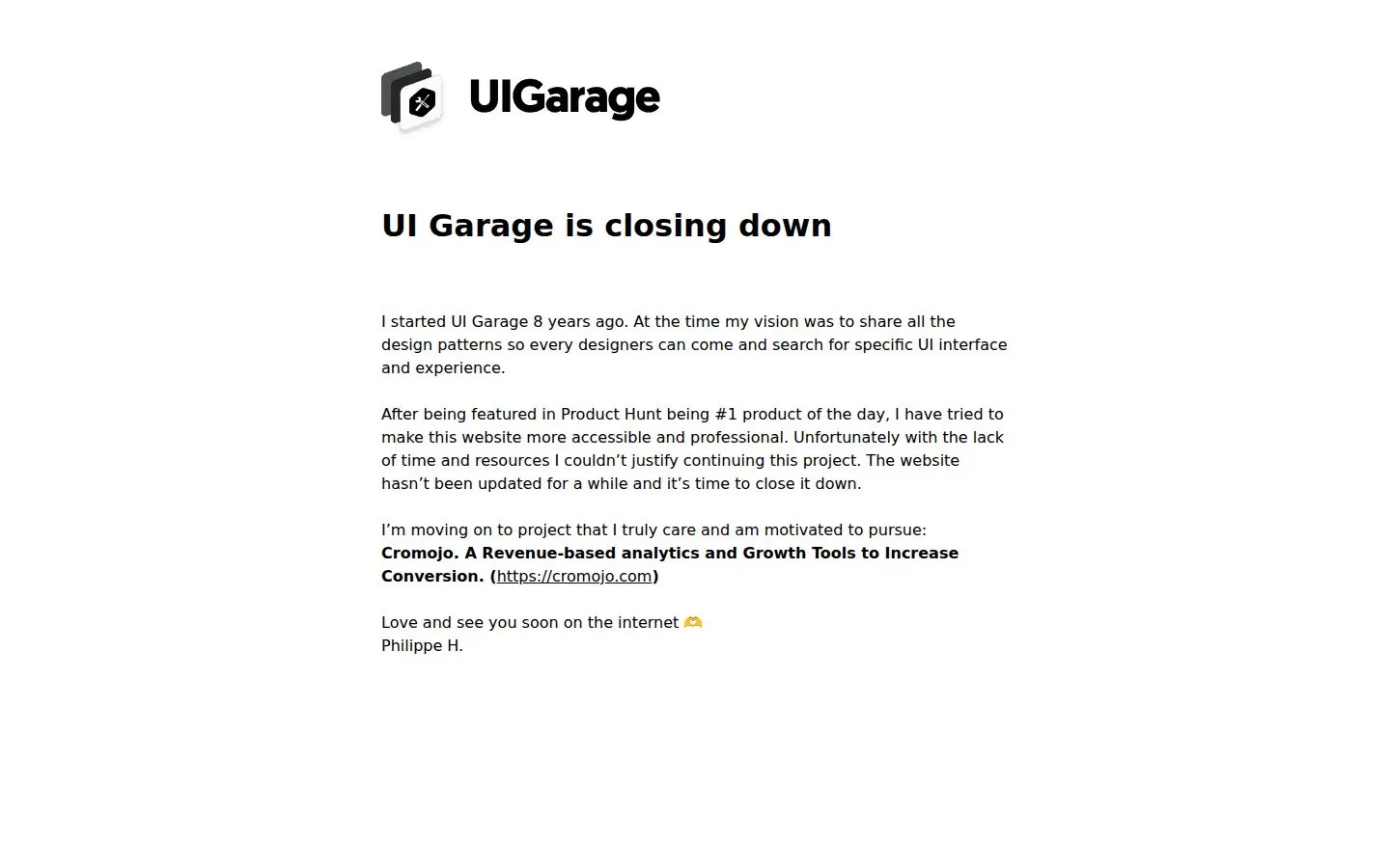 UI Garage screenshot