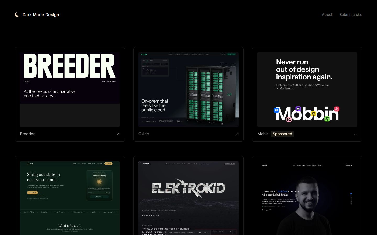 Dark Mode Design screenshot